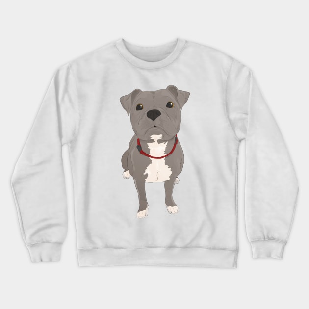 Mila the Pup Crewneck Sweatshirt by ThunderCrafts